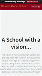 Mobile Screenshot of norwichsteinerschool.co.uk